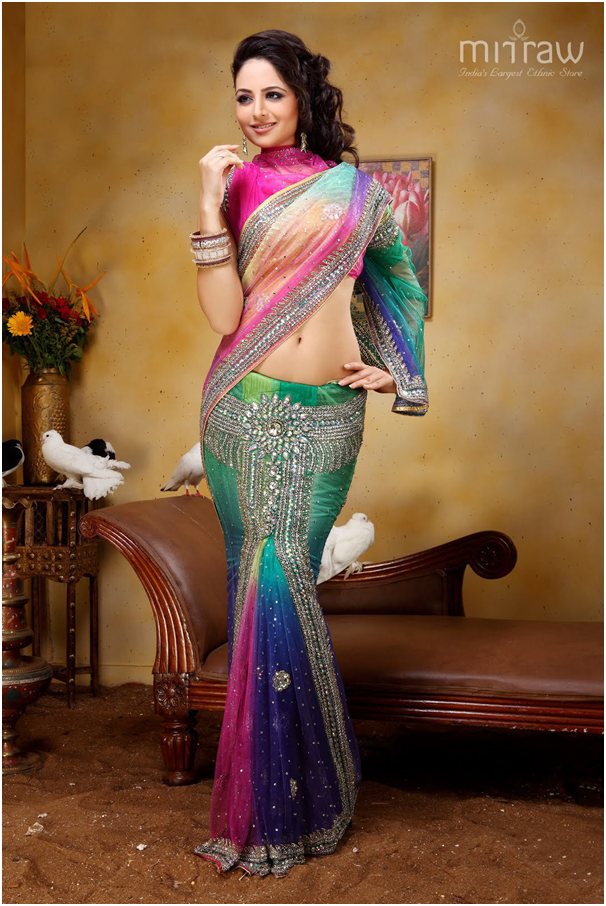 Indian saree, fashion, diva style