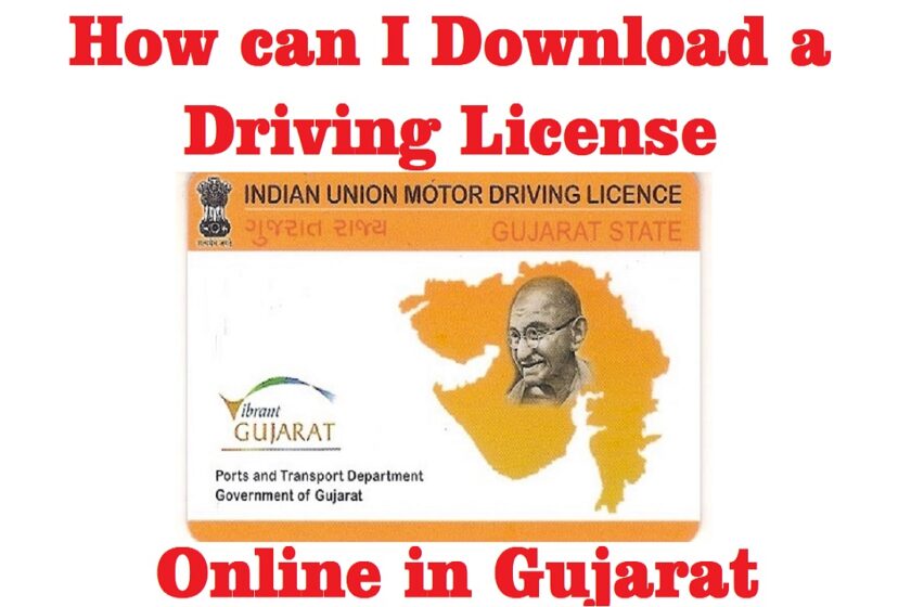 How can I download a driving licence online in Gujarat