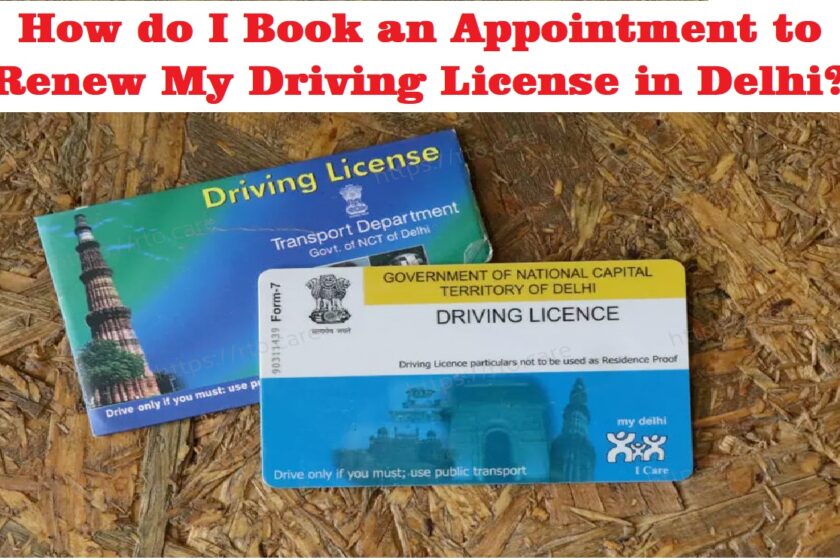 How do I book an appointment to renew my driving licence in Delhi