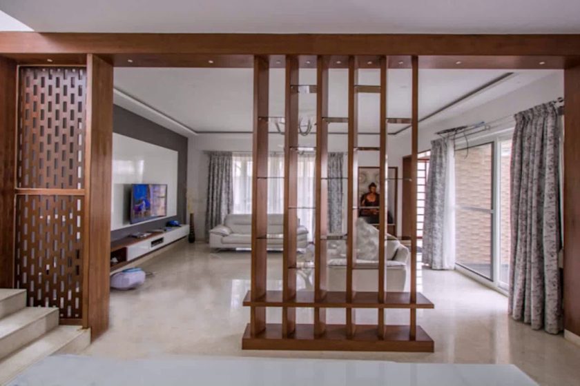wooden partition wall